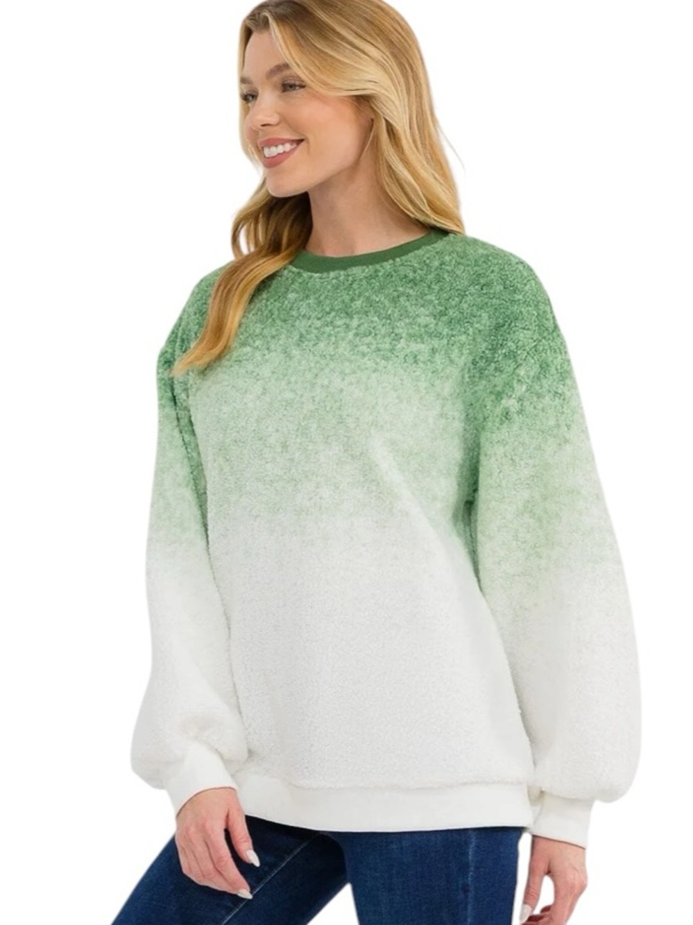 390:  NEW IN NWT PULLOVER GREEN (OC)
